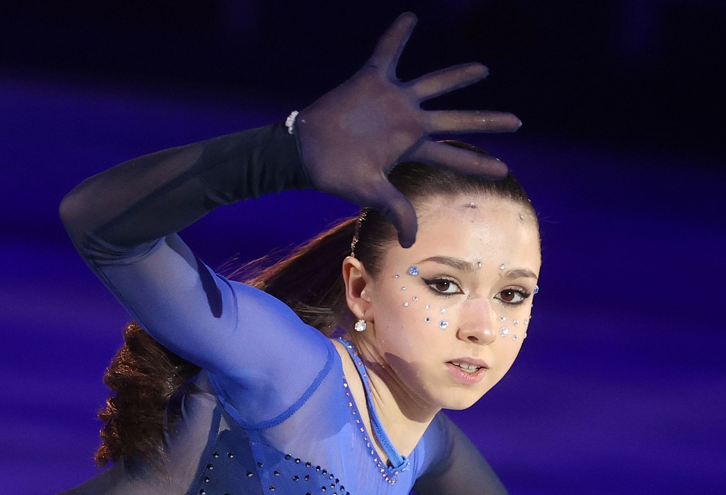 Камила Валиева на показательных выступлениях после чемпионата России.