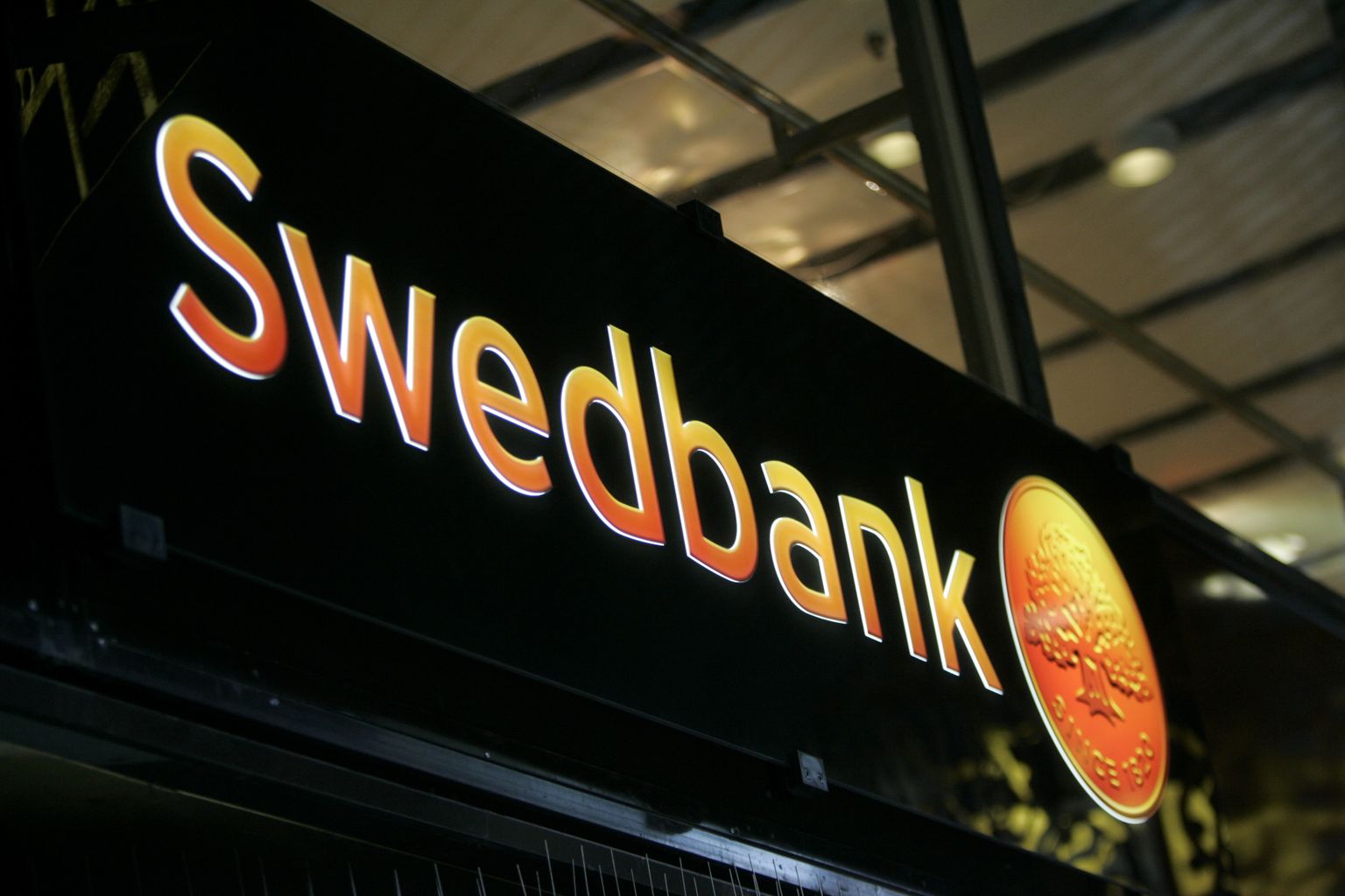 Swedbanki logo Stockholmis