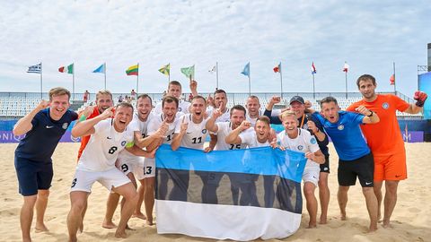 Сборная Эстонии по пляжному футболу входит в топ лучших команд Европы