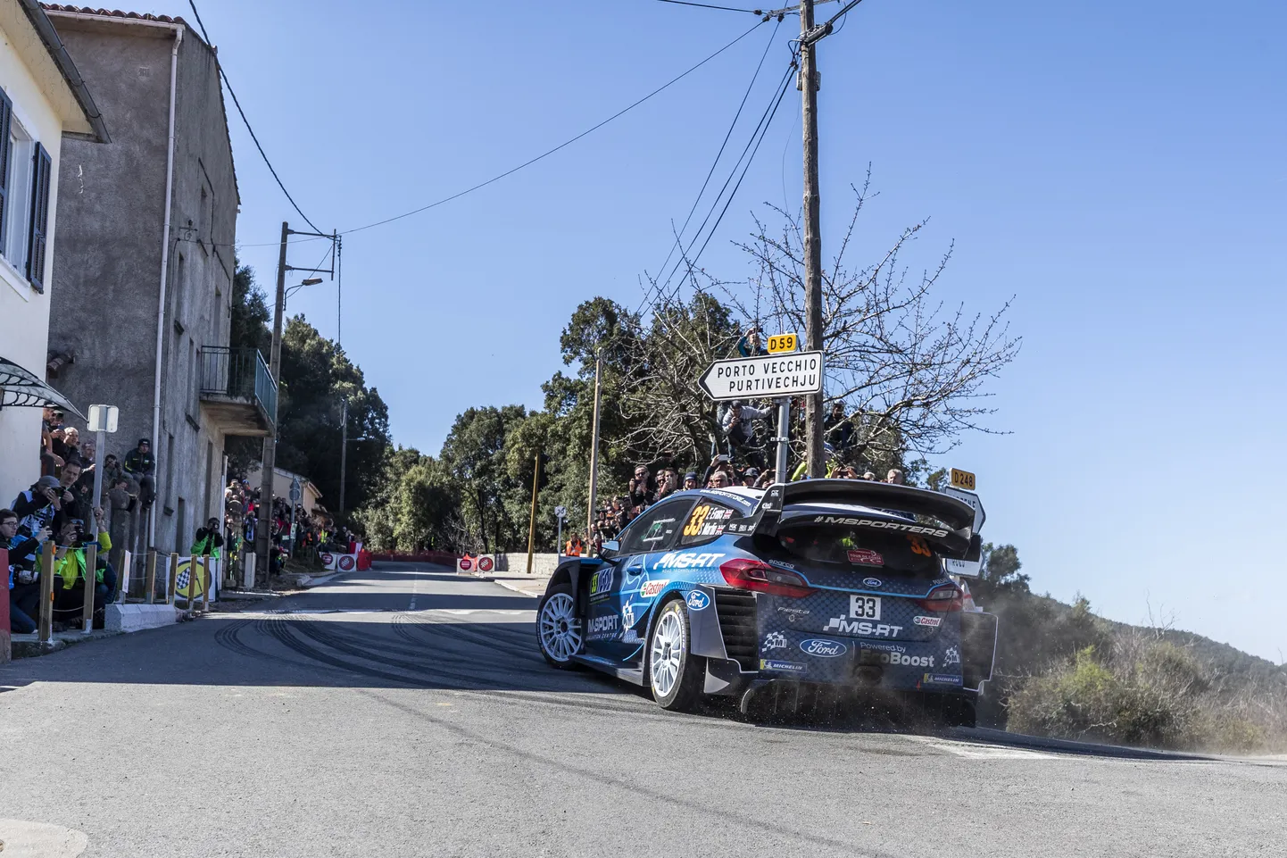 Elfyn Evans Korsika rallil.