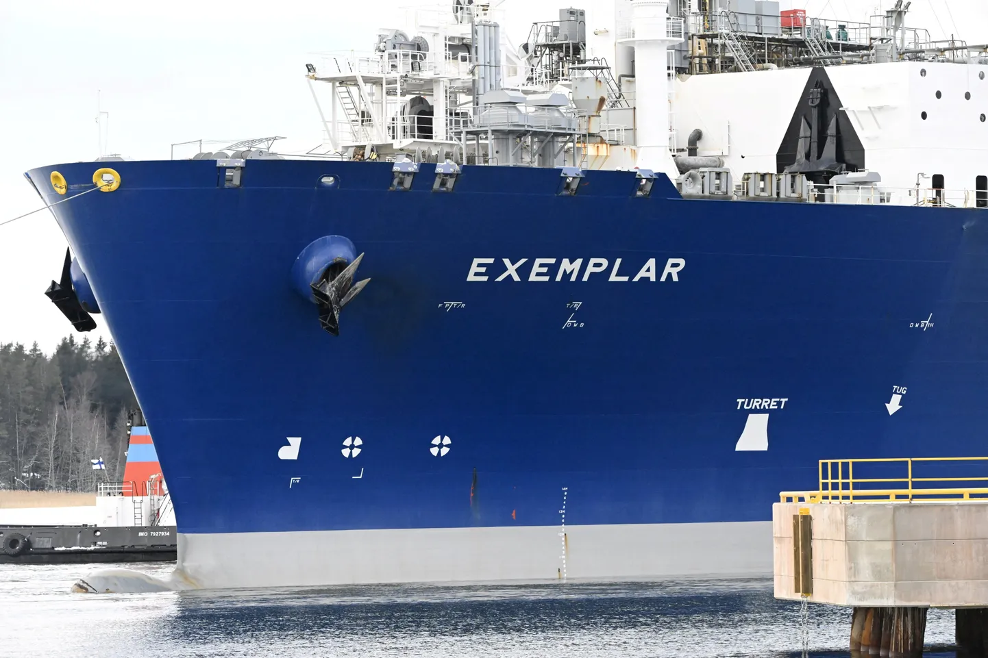 LNG-ujuvterminal Examplar Inkoo sadamas.