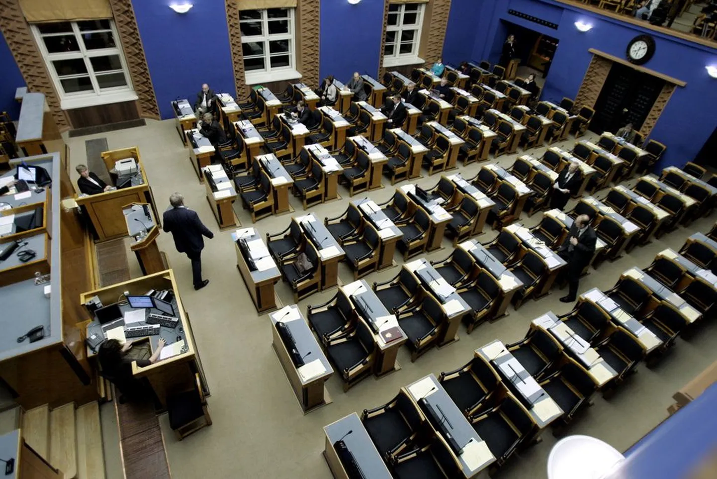 Riigikogu saal.