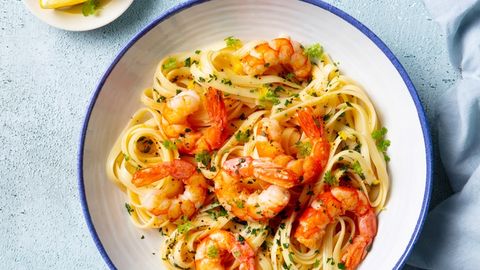Kreemine sidruni-krevetipasta