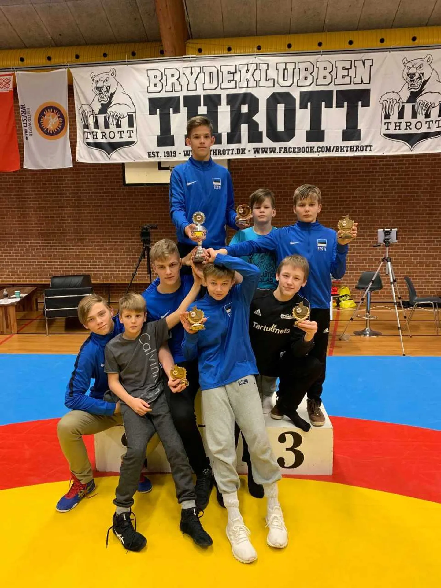 Taanis võistelnud Eesti U-15 vanuseklassi koondis.