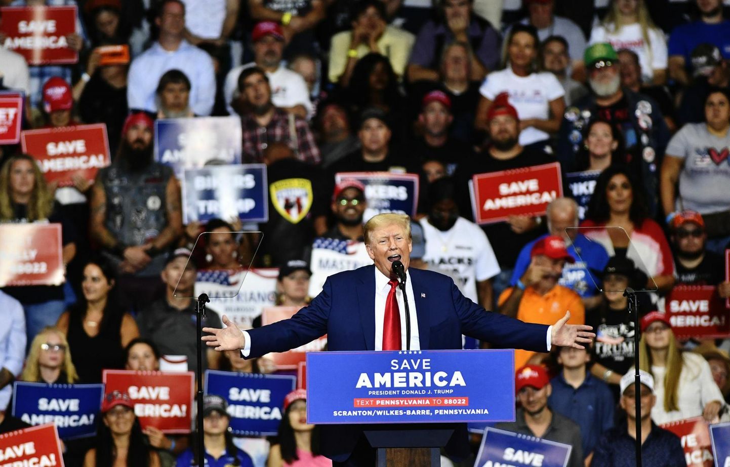 Donald Trump 3. septembril kampaaniaüritusel Pennsylvanias Wilkes-Barre’is.