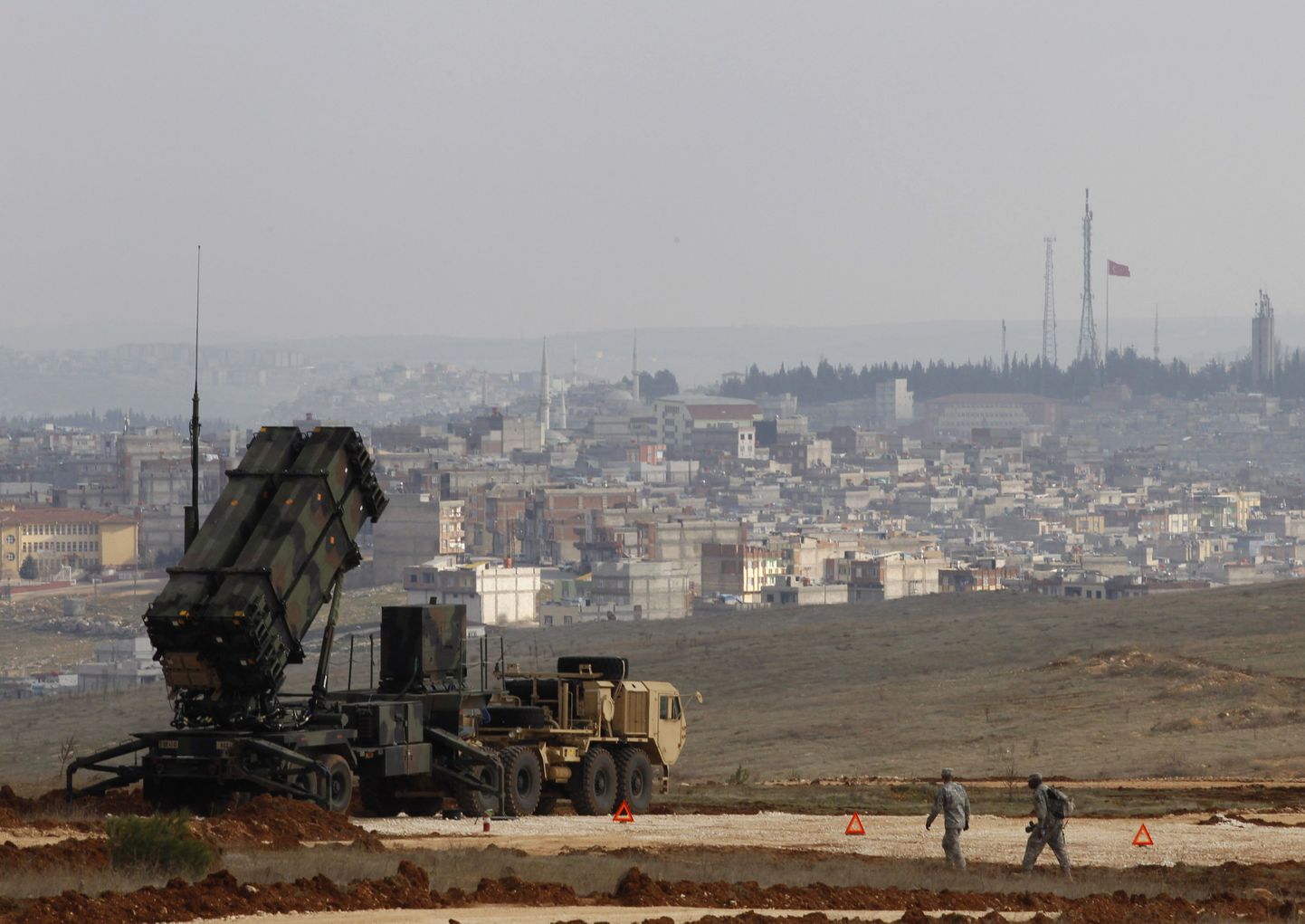 Ракеты Patriot на военной базе в Турции.