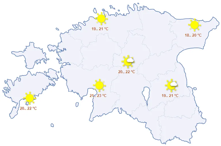 Ilm esmaspäeval