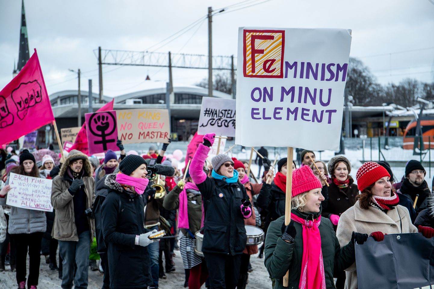 Naiste marss Tallinnas.