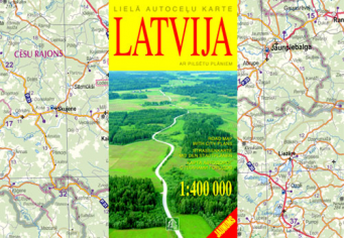 Latvijas Liela Autocelu Karte Pirmizdevums Notikumi Apollo
