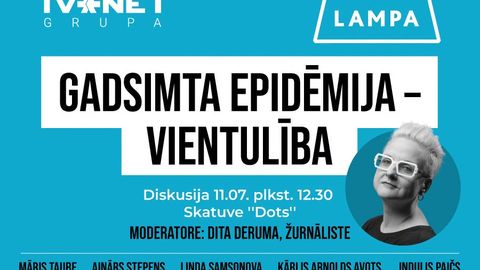 "Gadsimta epidēmija - vientulība." TVNET GRUPA piesaka svarīgu diskusiju festivālā LAMPA