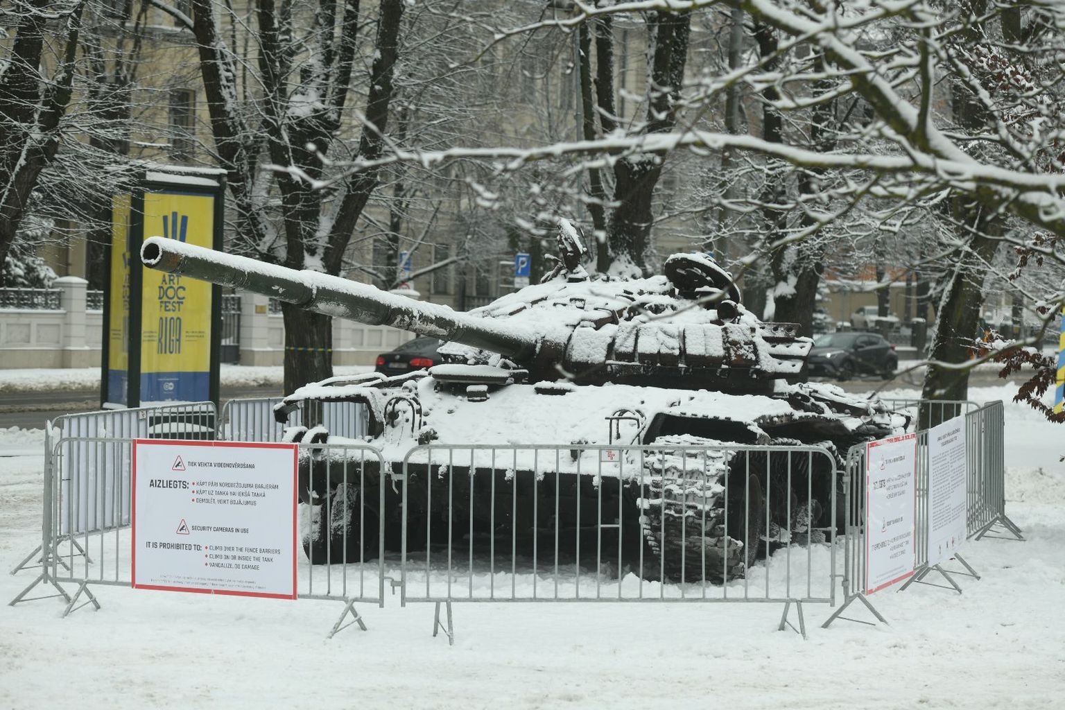 Krievijas armijas tanka vraks Rīgā