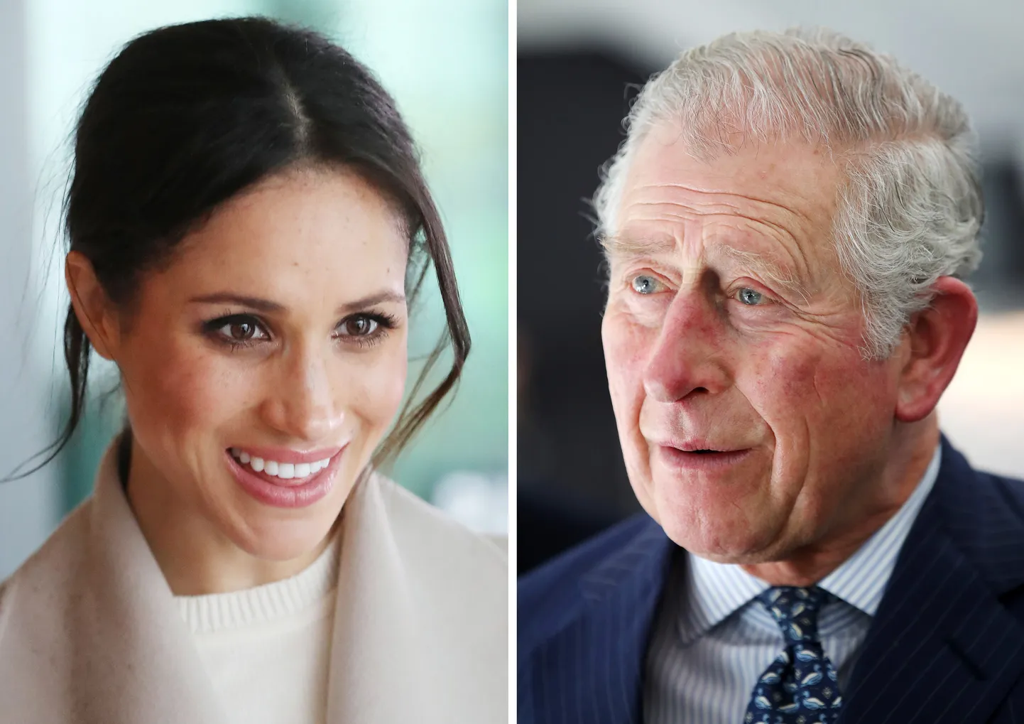 Meghan Markle ja Wales'i prints Charles.