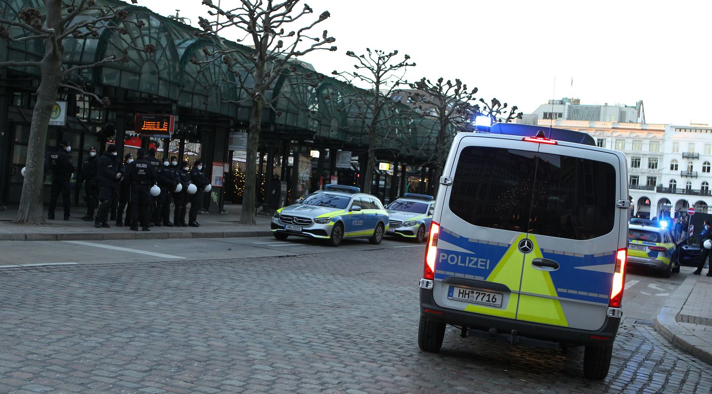 Politseioperatsioon Hamburgis.