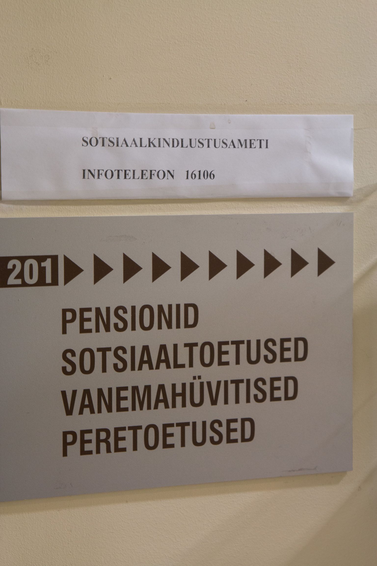 Sotsiaalkindlustusameti infotabloo