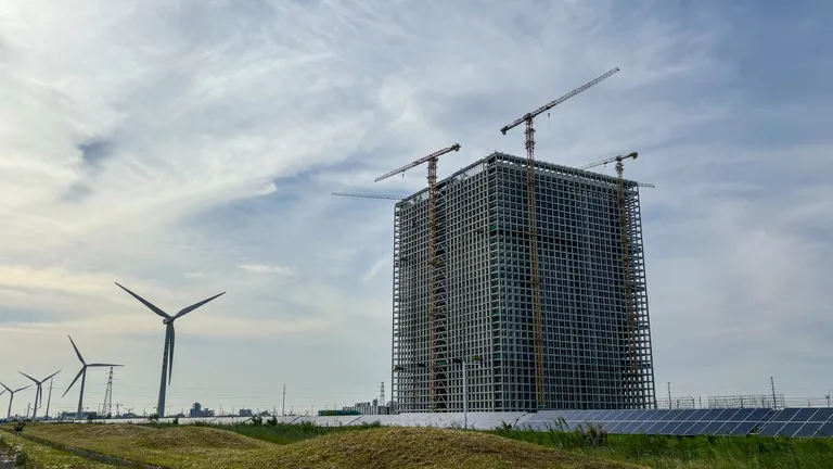 Energy Vault ehitab praegu Hiinasse sellist maailma suurimat gravitatsioonienergia jaama. Ühendades selle pilvelõhkujaga, saaks energiat tõhusalt salvestada, kuid see seab hoonele uusi väljakutseid.