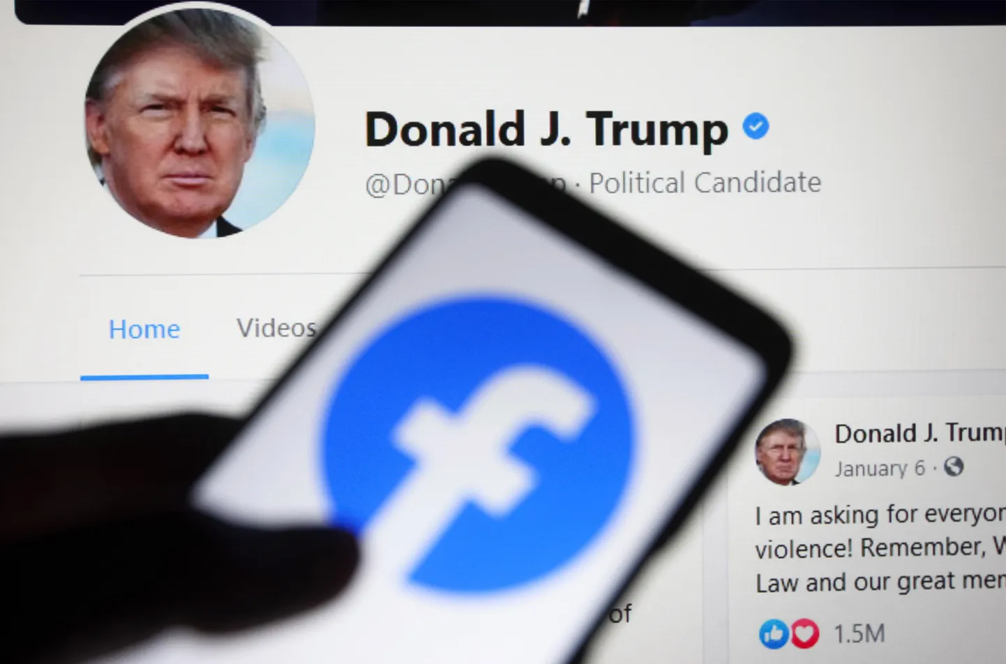 USA ekspresidendi Donald Trumpi sotsiaalmeediakonto. Foto on illustratiivne.