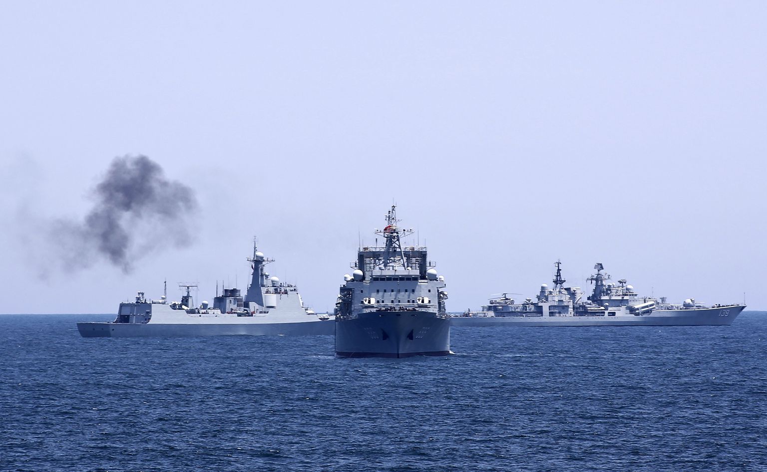 Vene ja Hiina mereväe ühisõppus. Foto on illustratiivne.