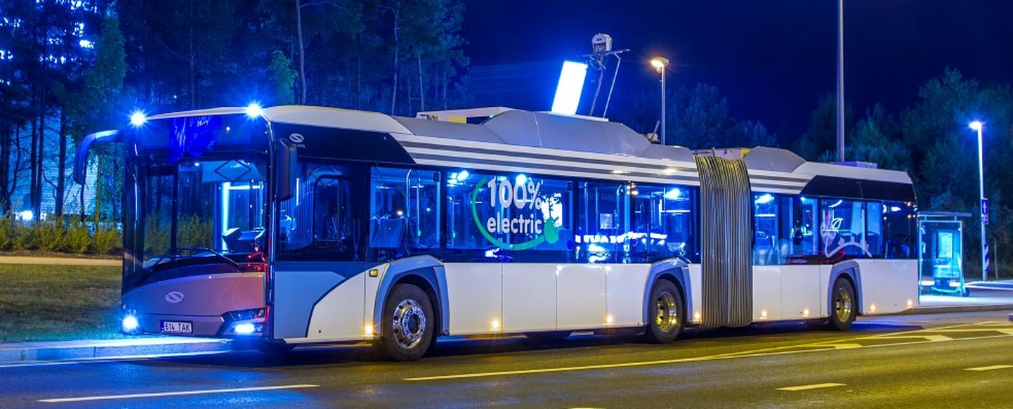 Solaris Urbino 18-meetrine elektribuss läbis mullu suvel testi Tallinna tänavatel.