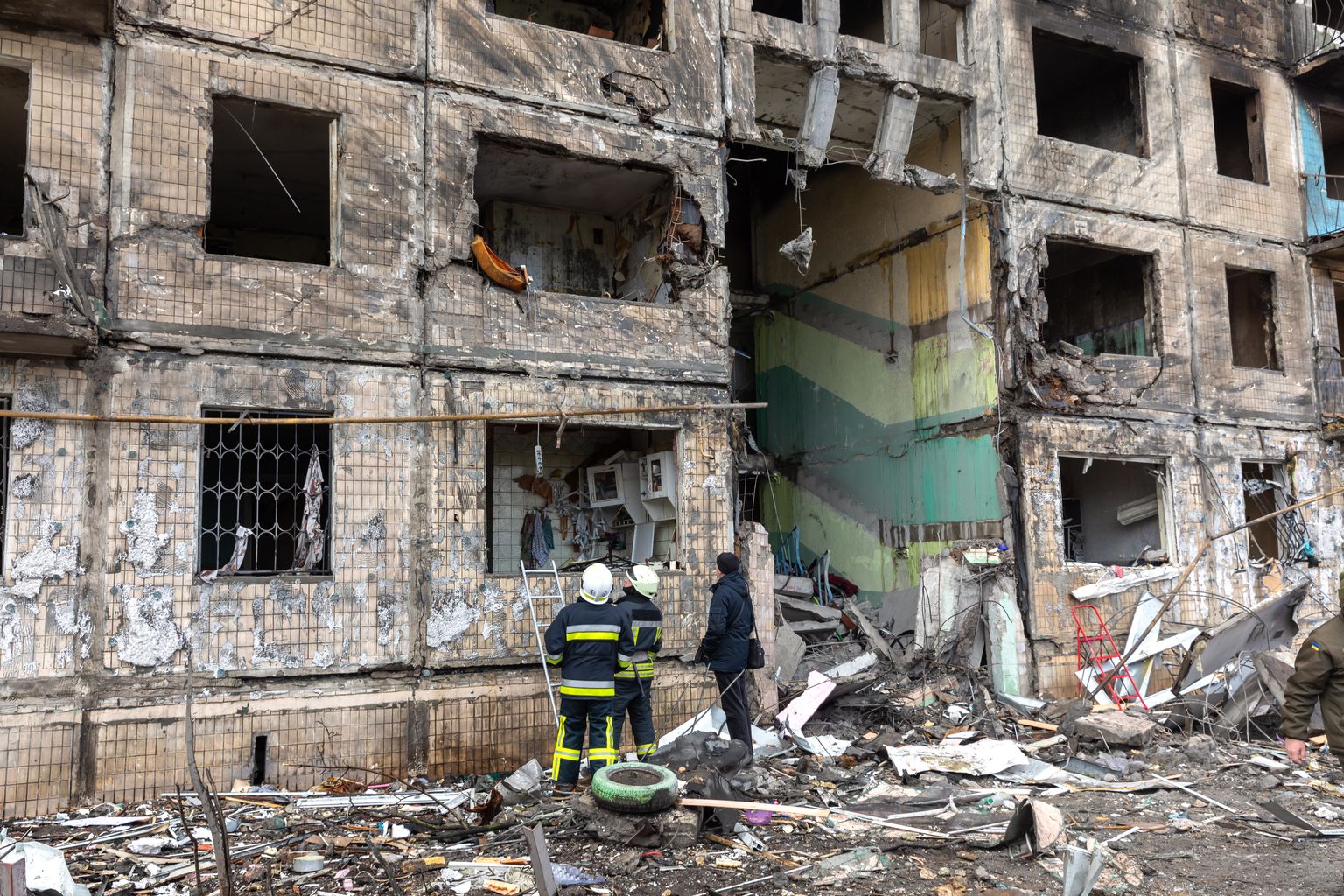 Война в Украине. Разрушения в Киеве