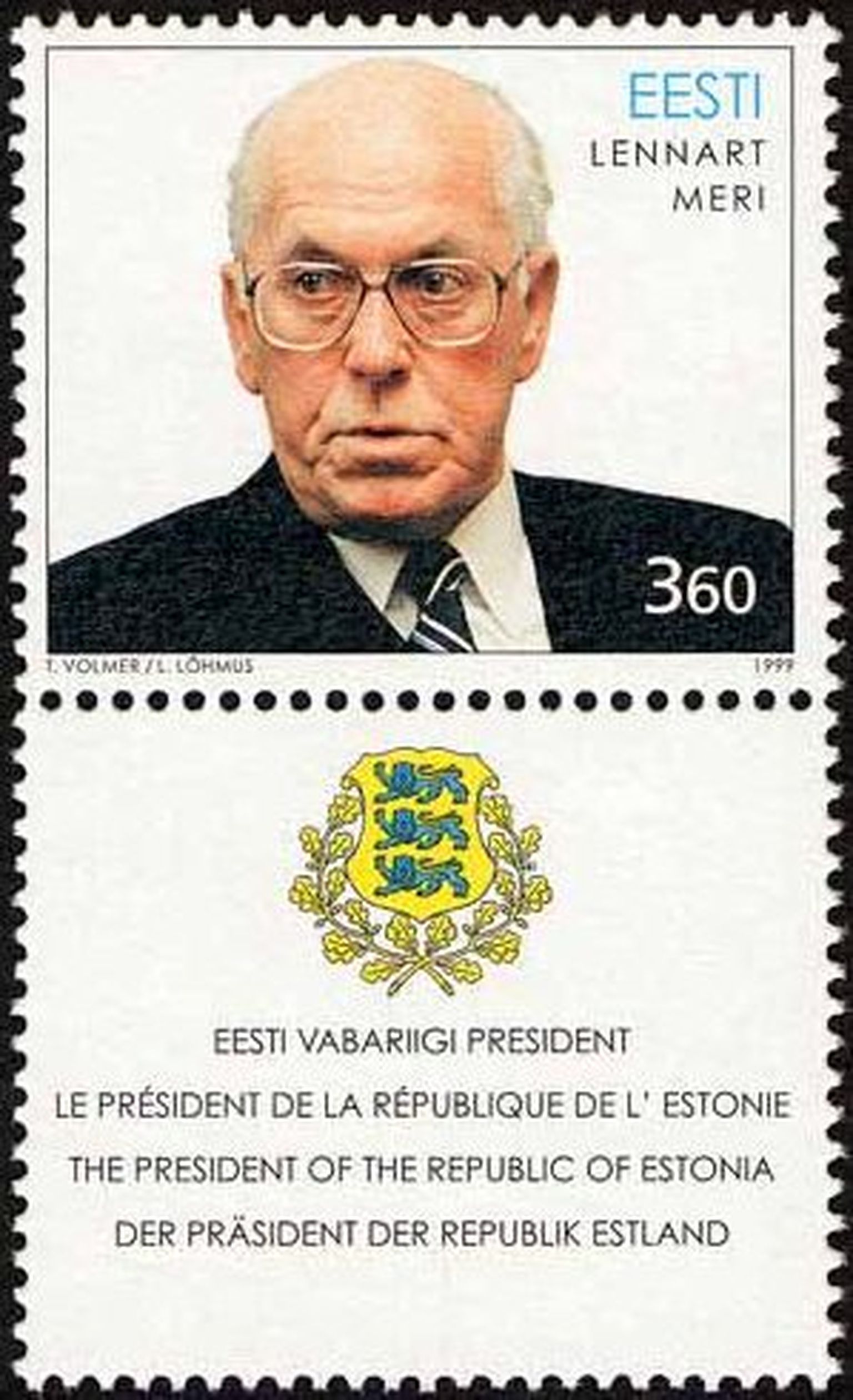 Lennart Meri postmark