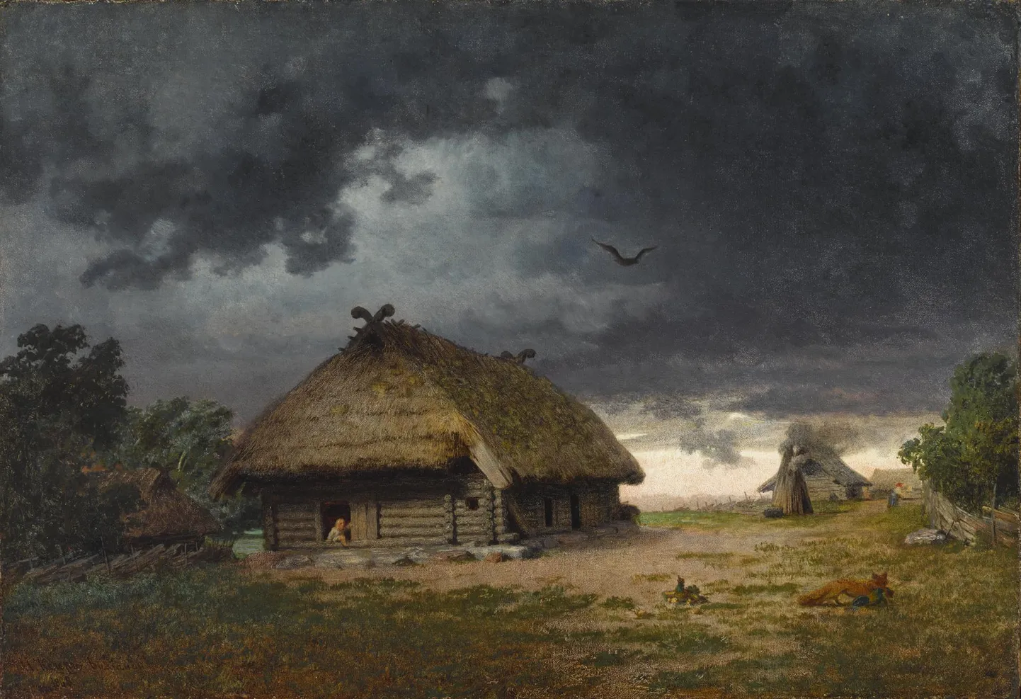 Johann Köler, «Kunstniku sünnipaik», 1868. Õlimaal.