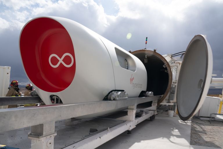Virgin Hyperloop rong-transpordisüsteem, mida katsetatakse USAs Nevadas Las Vegases