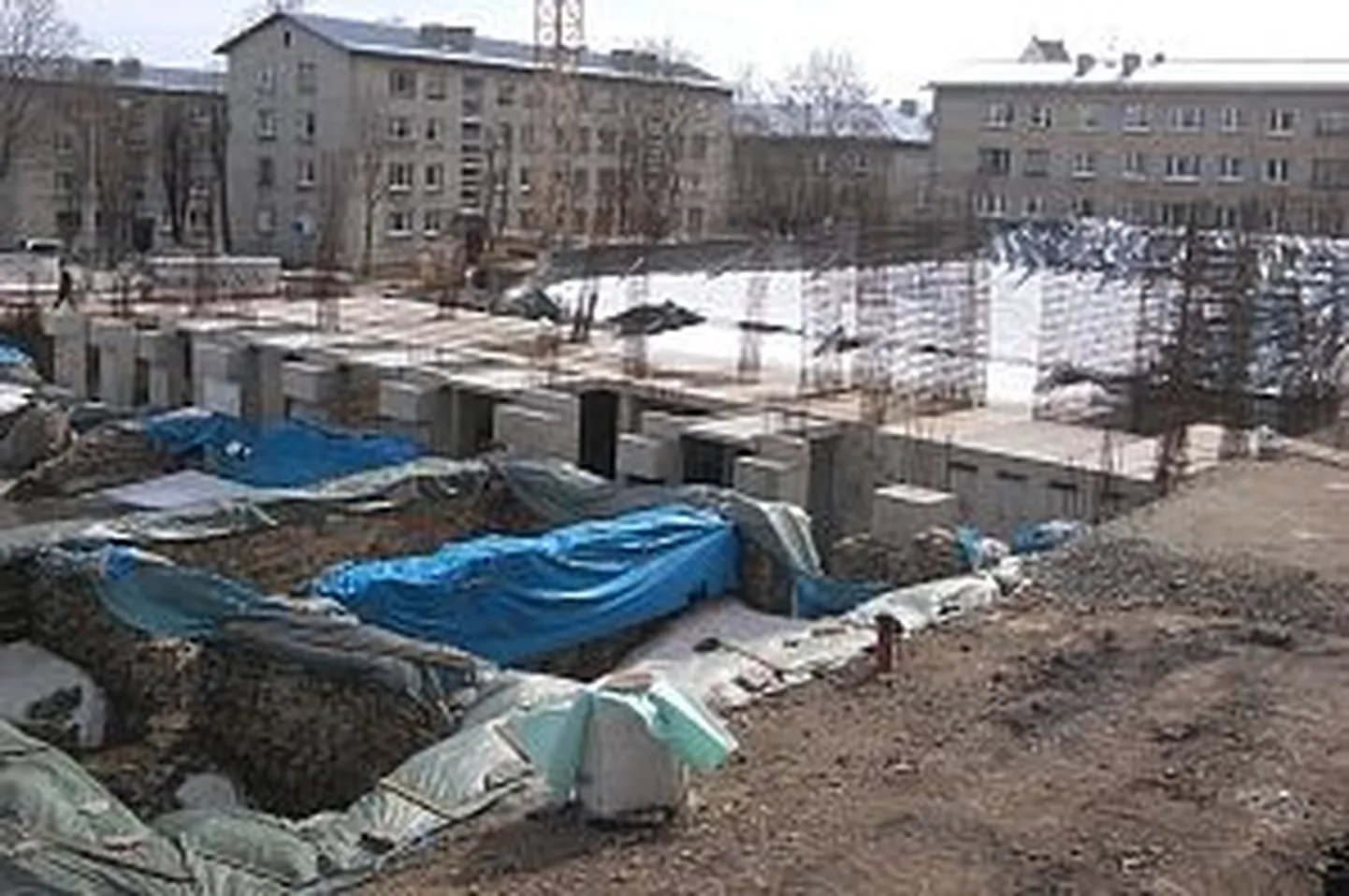 Narva kolledži ehitusplats.