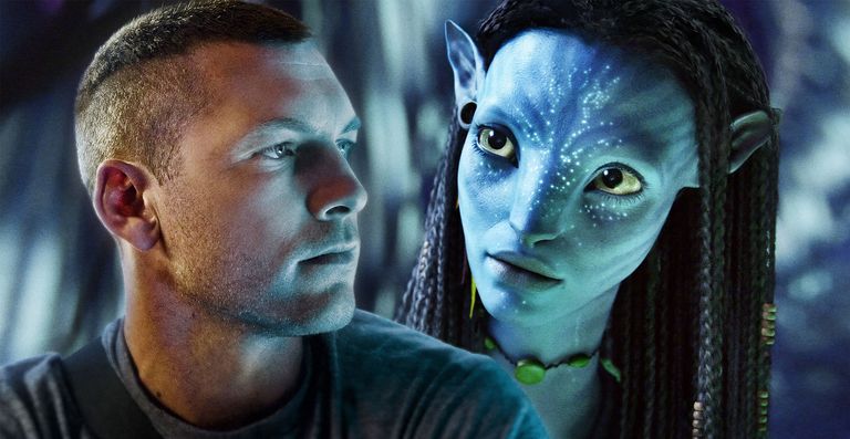 Kaader filmist «Avatar». Pildil Sam Worthington ja Zoe Saldana digitaaltegelase Neytirina