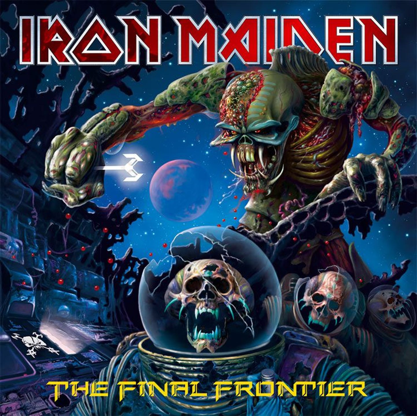 Iron Maideni uue albumi «The Final Frontier» kaanekujundus.