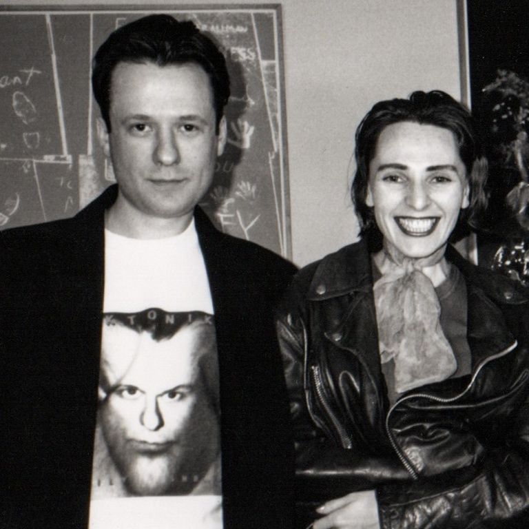 Василий Шумов и Жанна Агузарова во время записи альбома Жанны Агузаровой “Найнтин Найнтис”, Лос Анджелес, 1992 год.