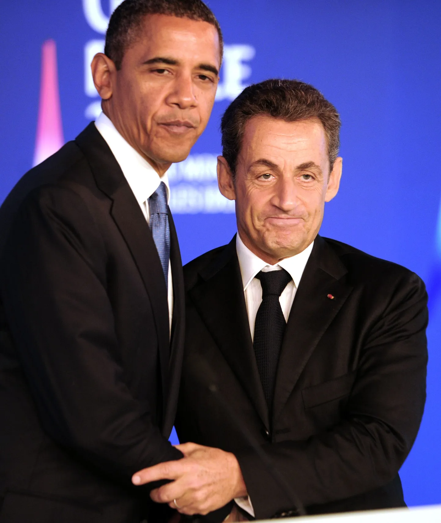 Барак Обама и Николя Саркози.