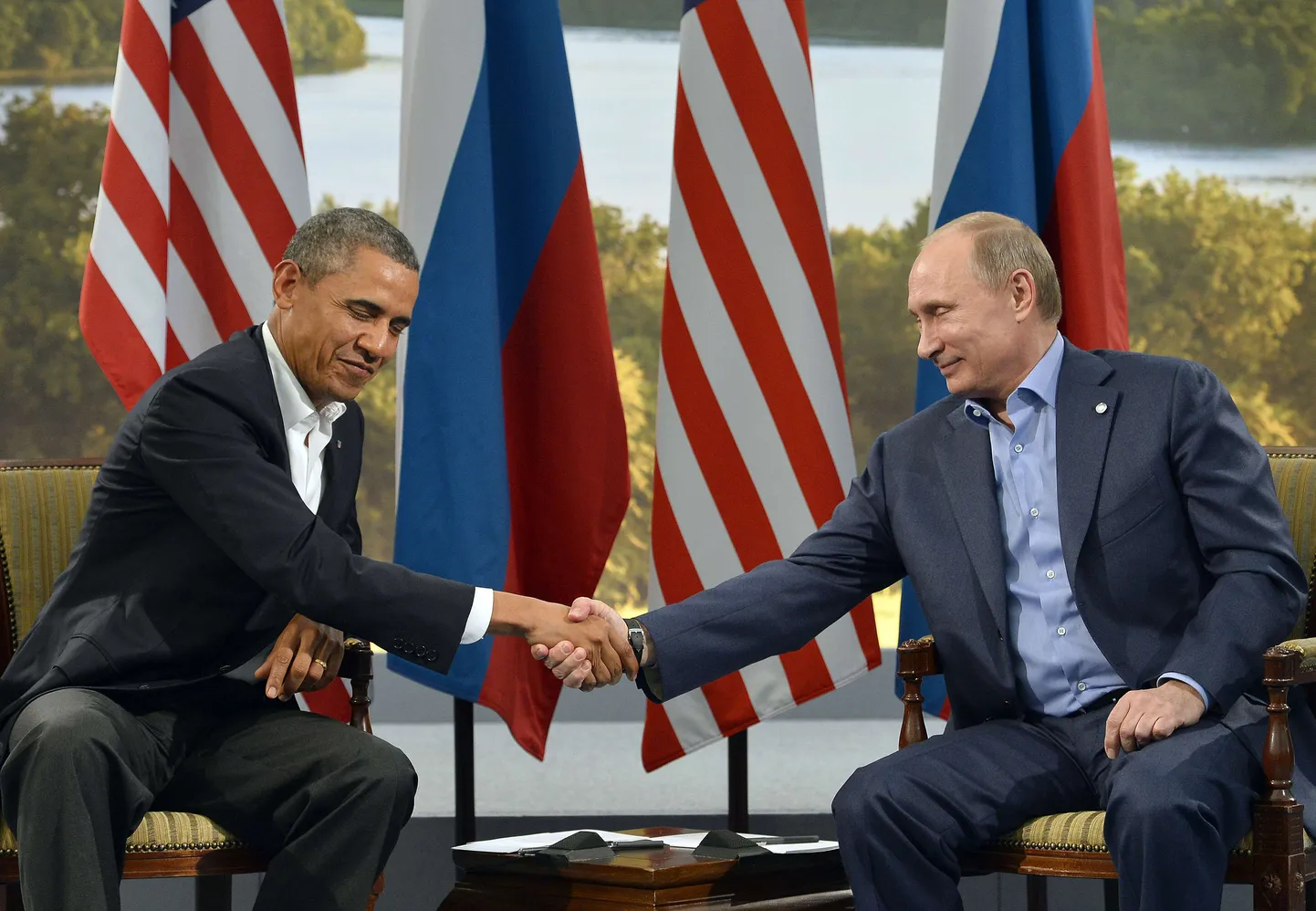 USA president Barack Obama (vasakul) ja Venemaa riigijuht Vladimir Putin
