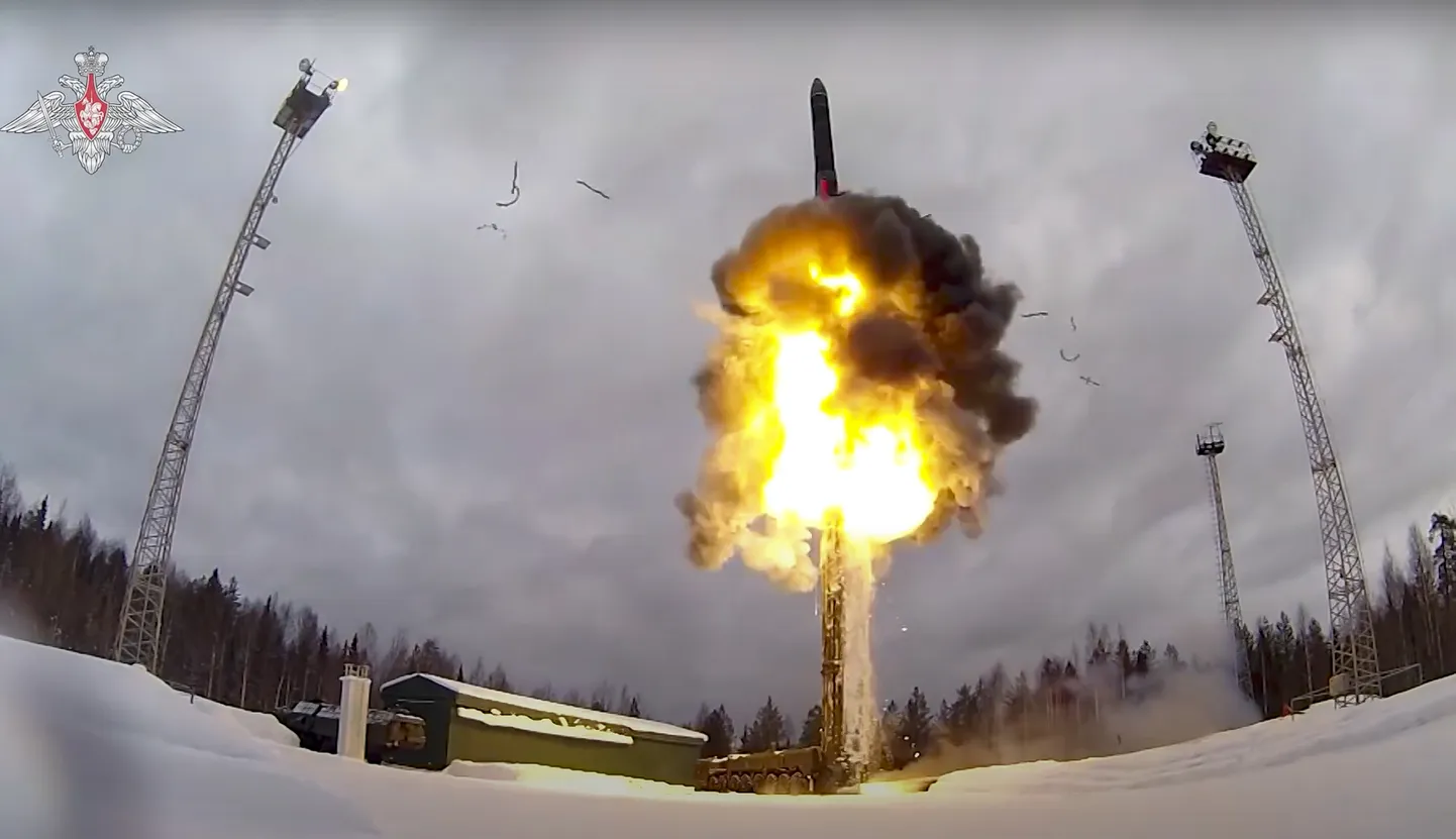 Vene strateegiliste raketivägede relvastuse aluseks on kompleksid Jars. Pildil Jars mandritevahelise ballistilise raketi katsetus tänavu 19. veebruaril.