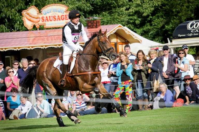 Sakslane Michael Jung hobusel Sam võitis Londonis kolmevõistluse kulla individuaalarvestuses. Foto:
