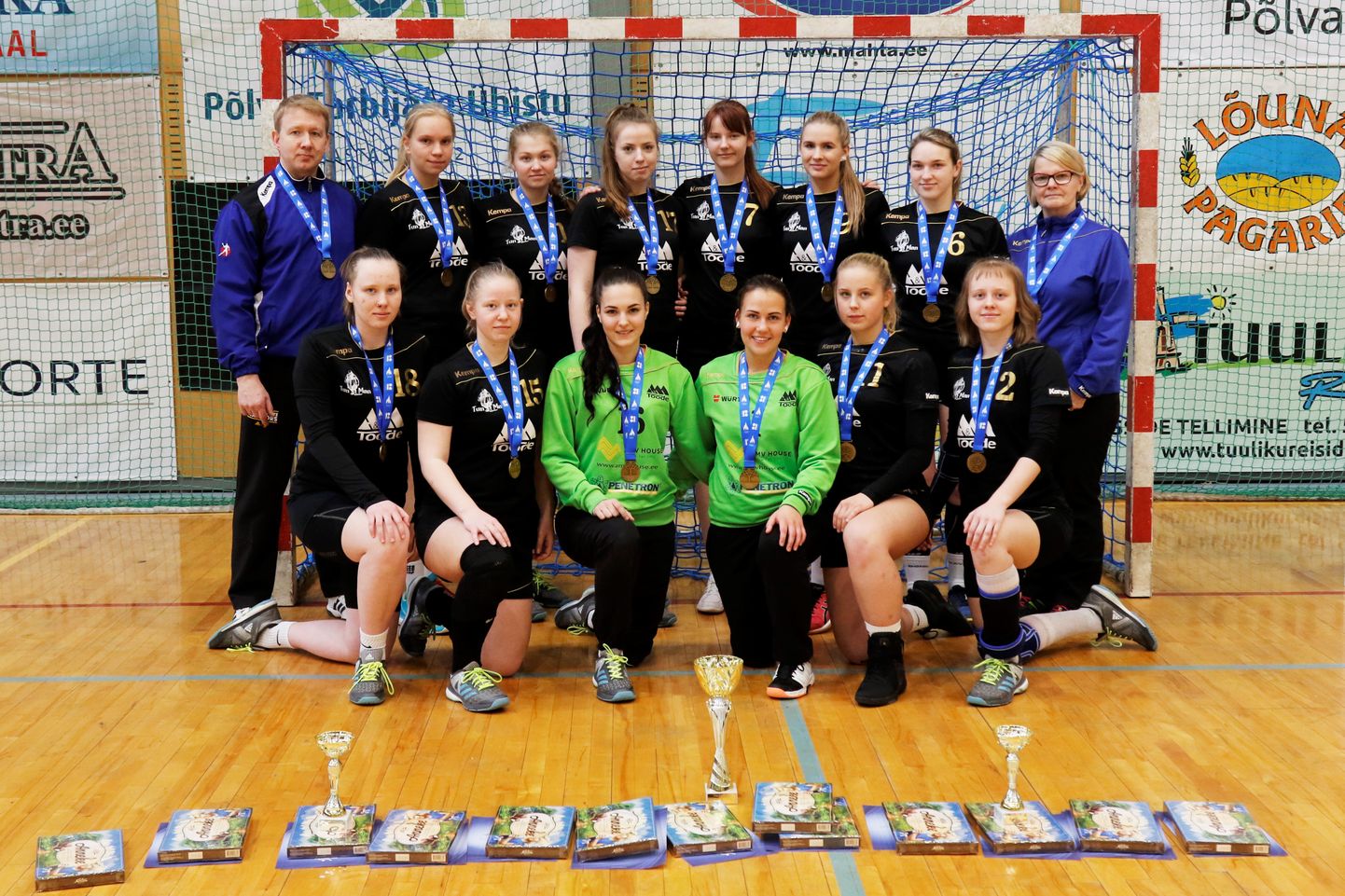 Põlva spordikool tuli Eesti meistriks tütarlaste A-vanuseklassi käsipallis.