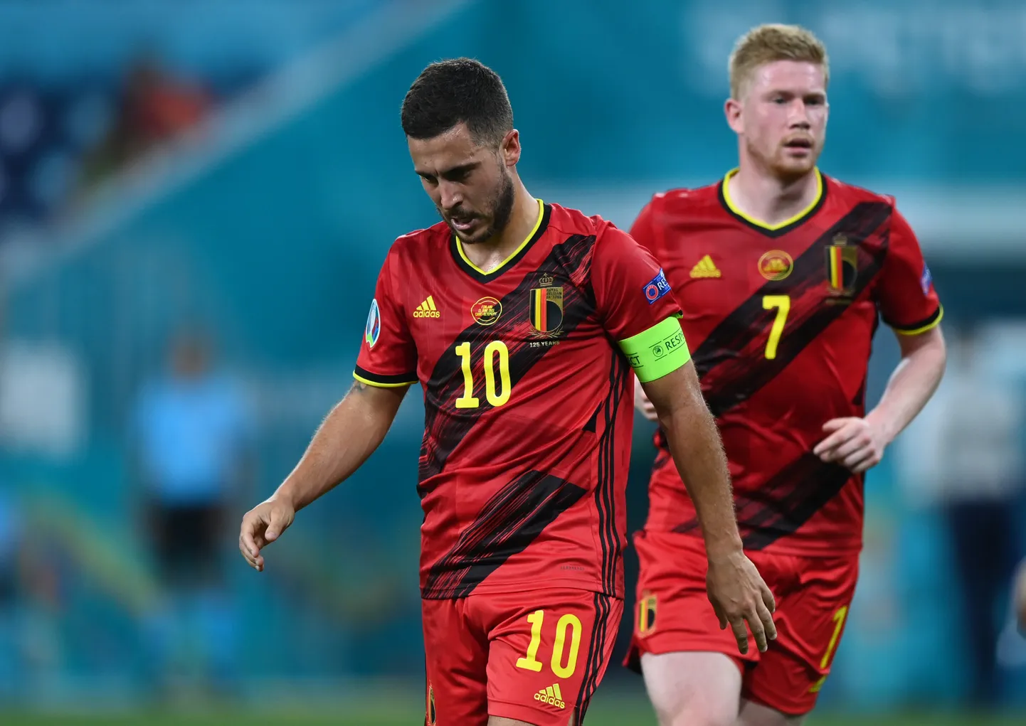 Eden Hazardi (vasakul) ja Kevin de Bruyne edasine turniir on suure küsimärgi all.