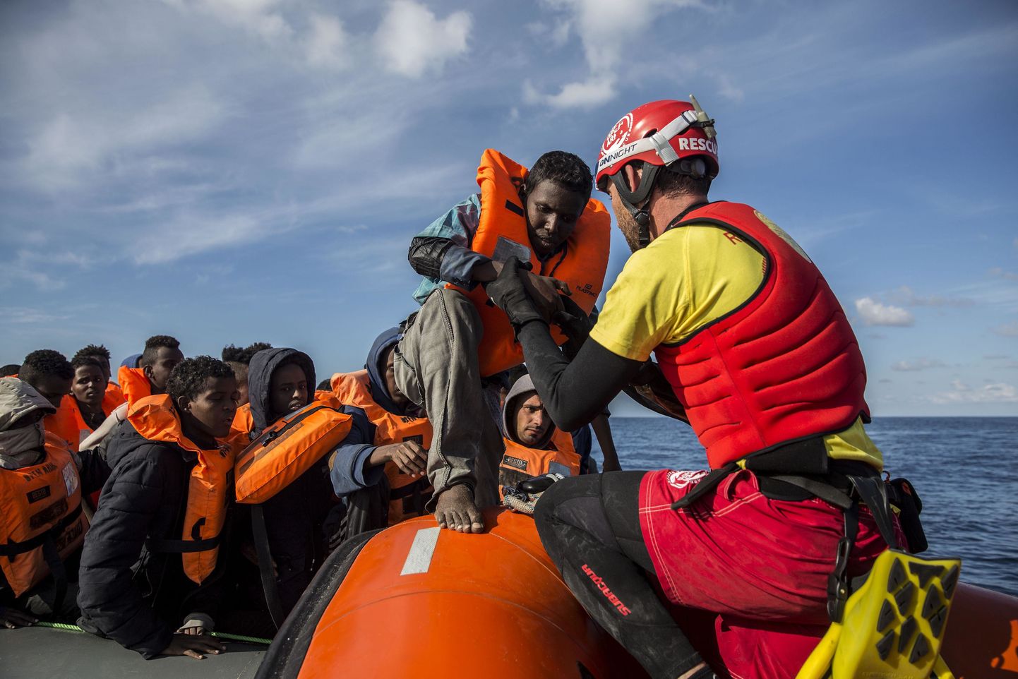 Pilt on illustratiivne. Hispaania merevägi päästis Detsembris migrante.