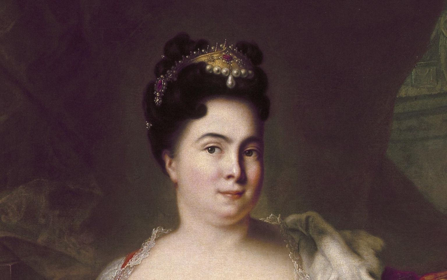 Jean-Marc Nattier maalis Katariina I portree aastal 1717, kümme aastat enne tema surma, kui naine oli oletatavalt 43-aastane. Pilt asub Ermitaažis Peterburis.