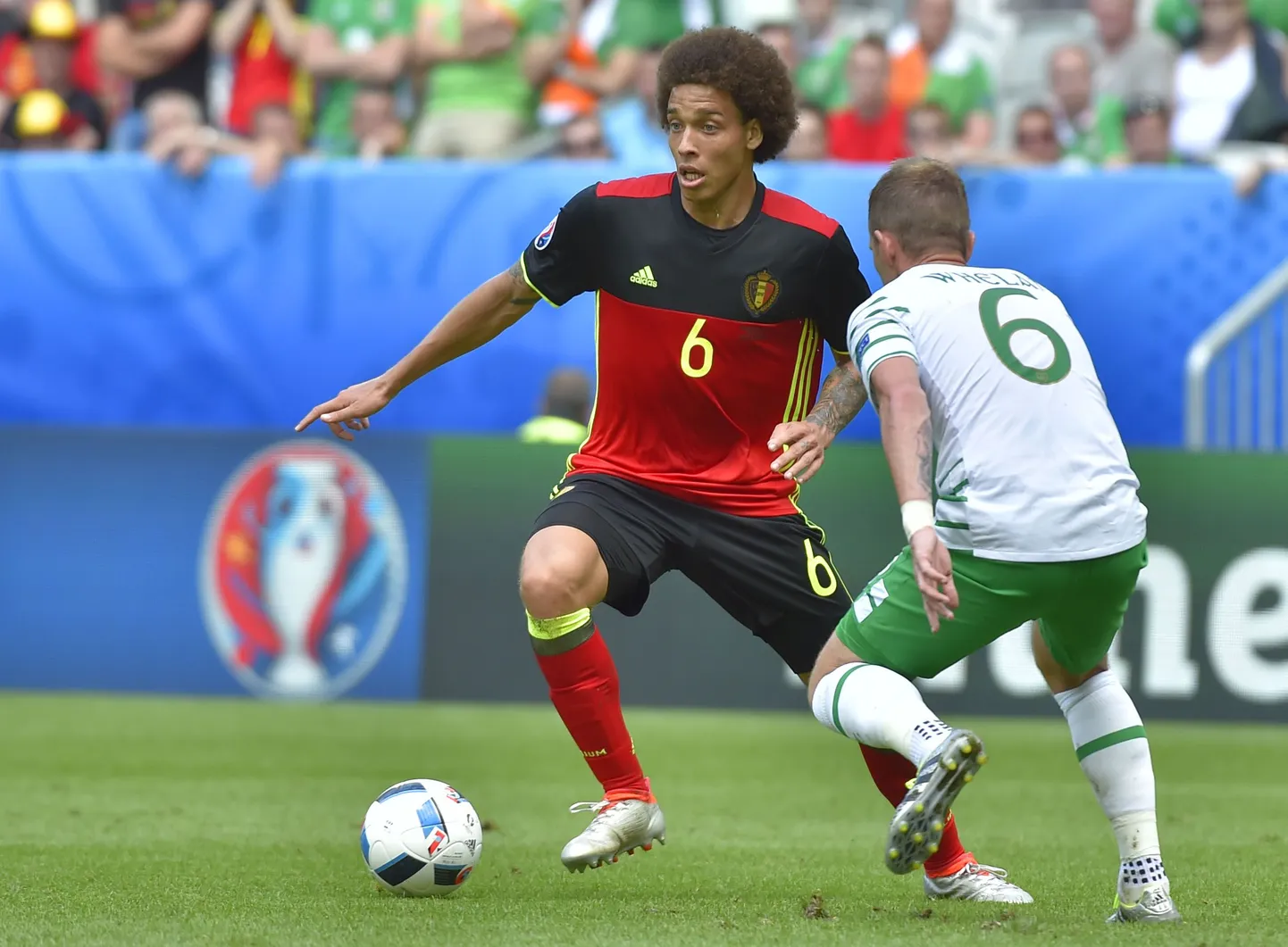 Belgia ja Iirimaa kohtumine jalgpalli EMil.