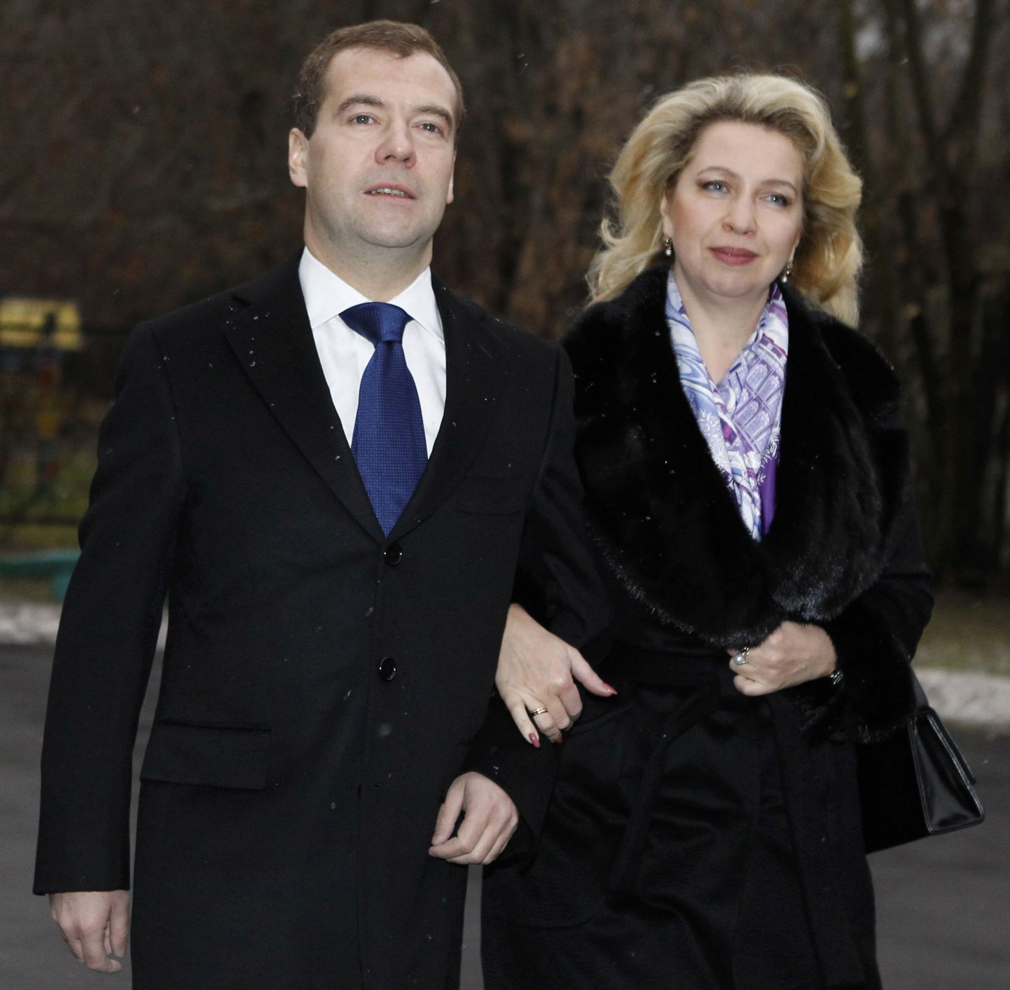 Премьер-министр РФ Дмитрий Медведев и его супруга Светлана Медведева.