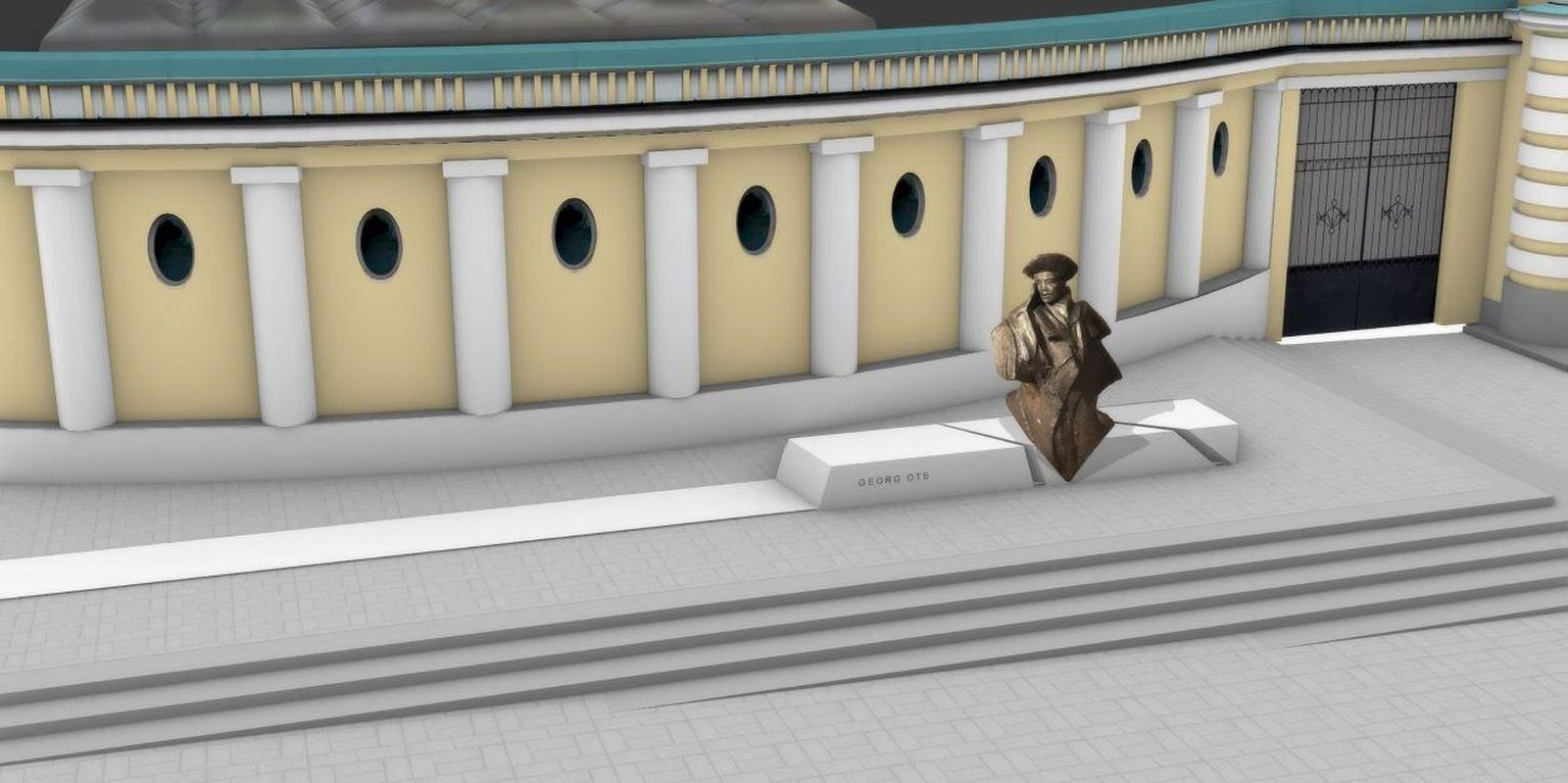 Georg Otsa mälestusmärgi kavand, võistlustöö «Muusa»