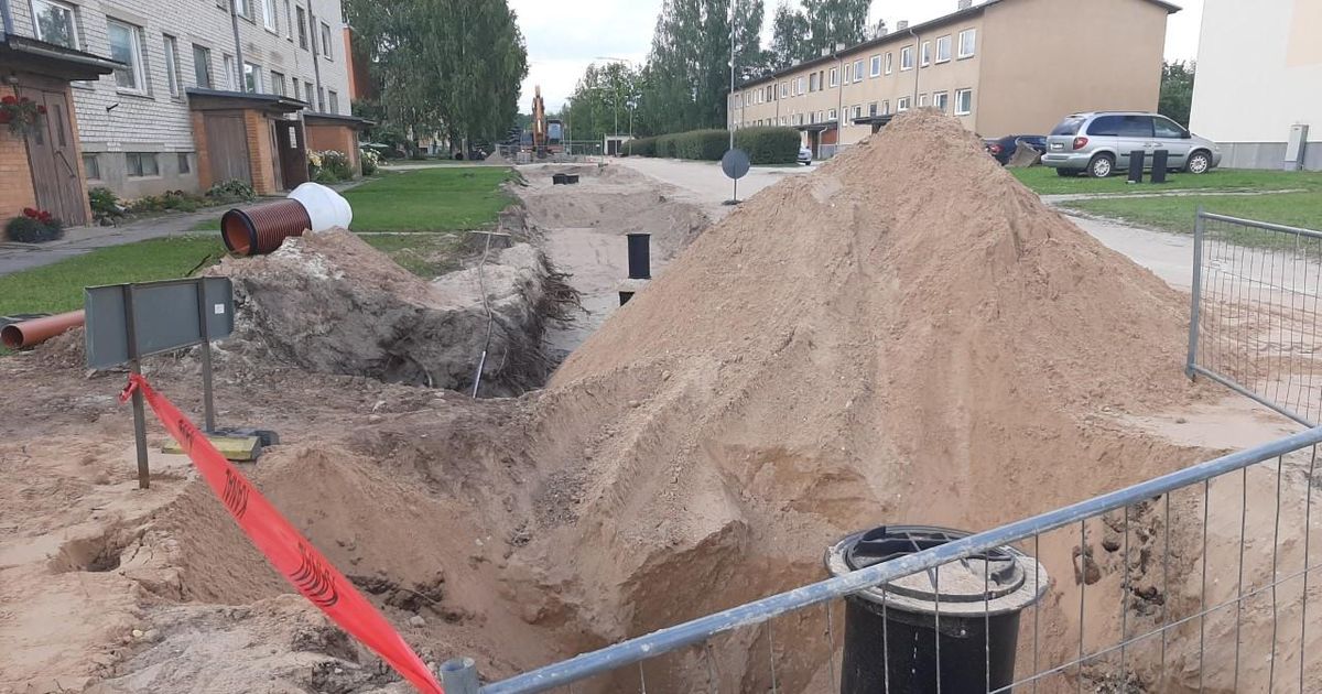 Räpinas algasid tee- ja veetööd