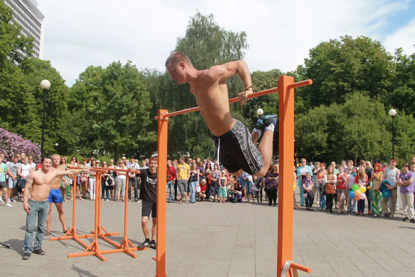 Street Workout в действии.