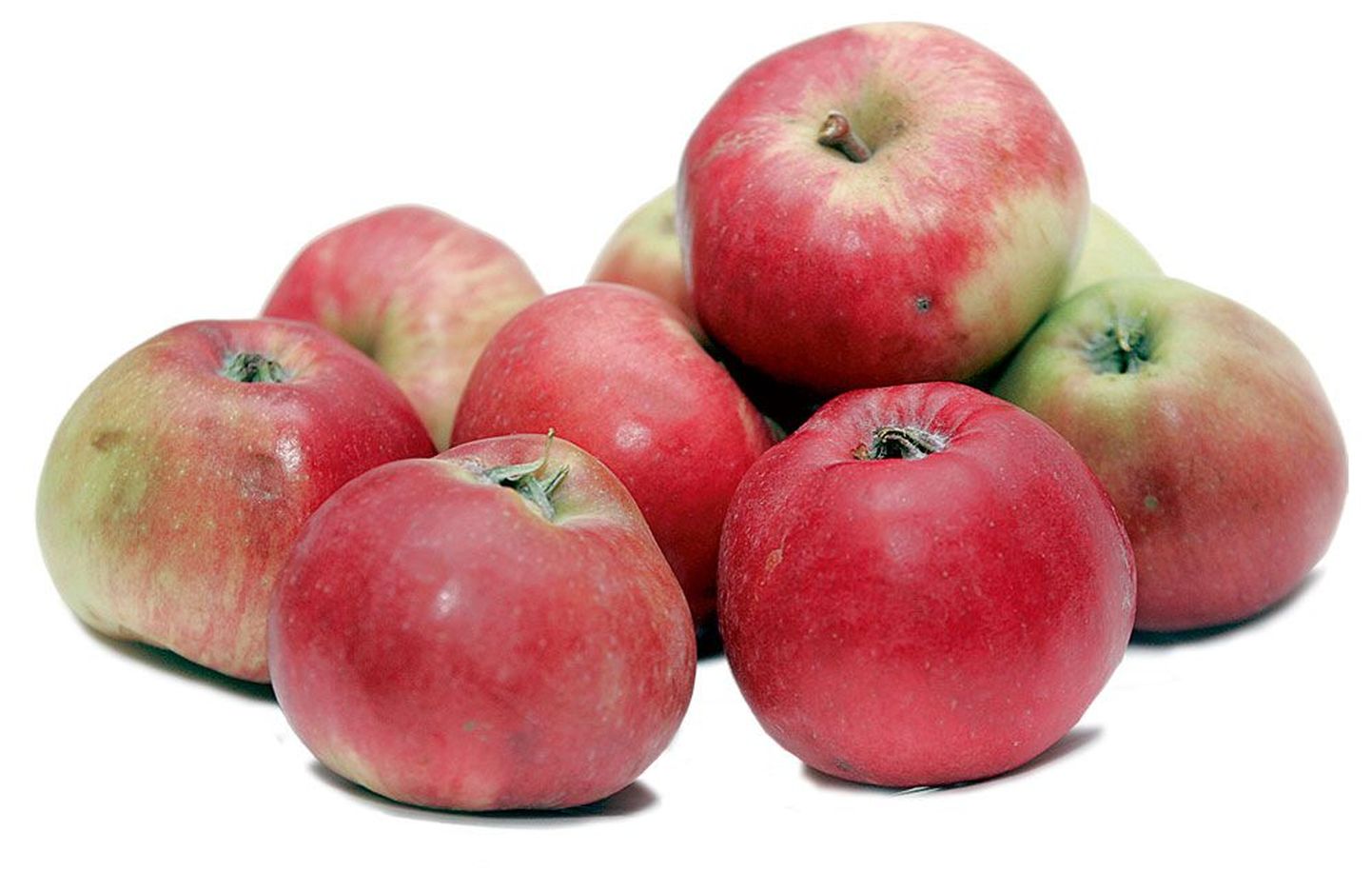 Яблоки летнего сорта Tallinna pirnõun вкусом действительно напоминают грушу.
