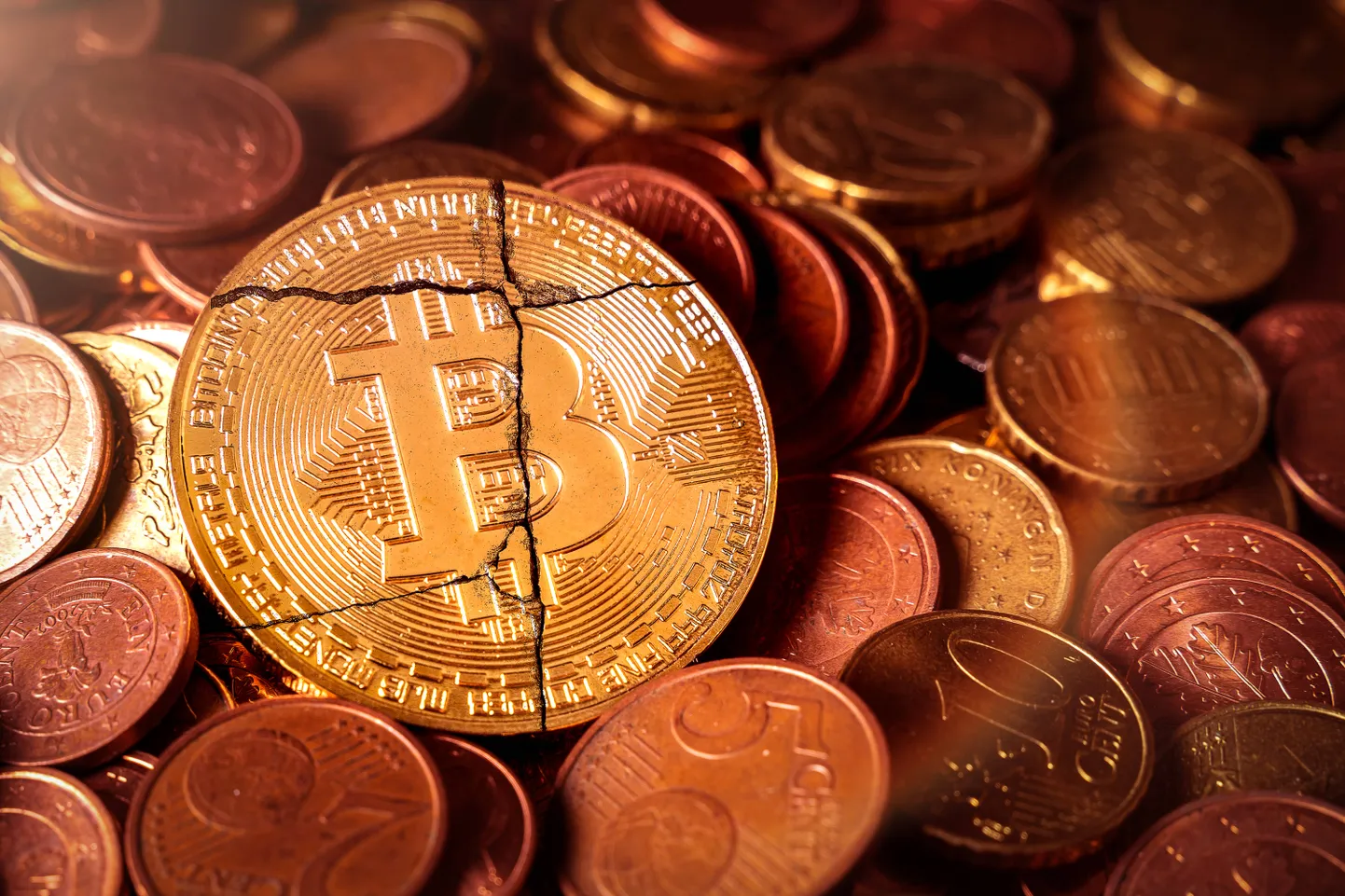 Bitcoin'i illustratsioon.