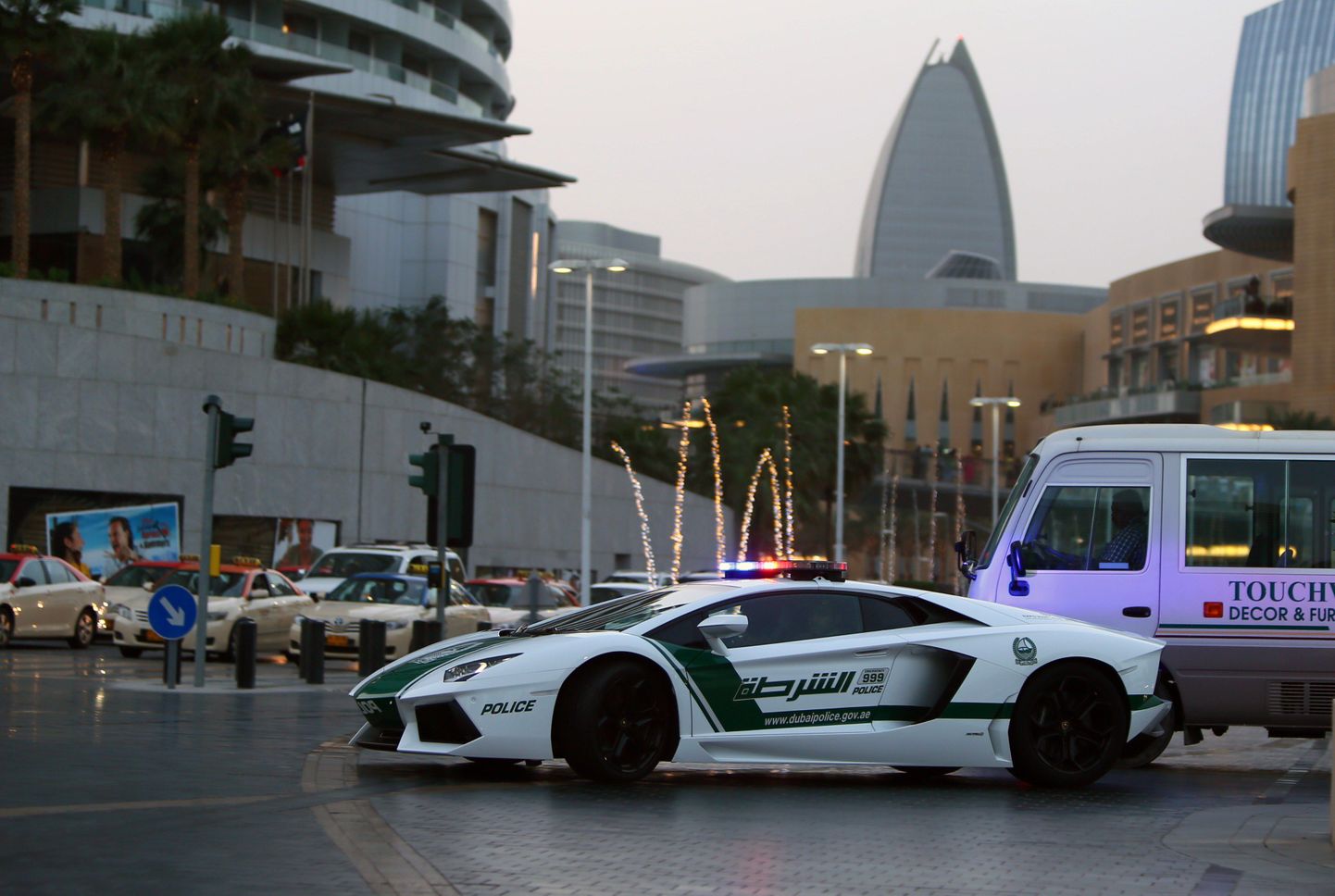 Araabia Ühendemiraatide politseiaptrull Dubais.