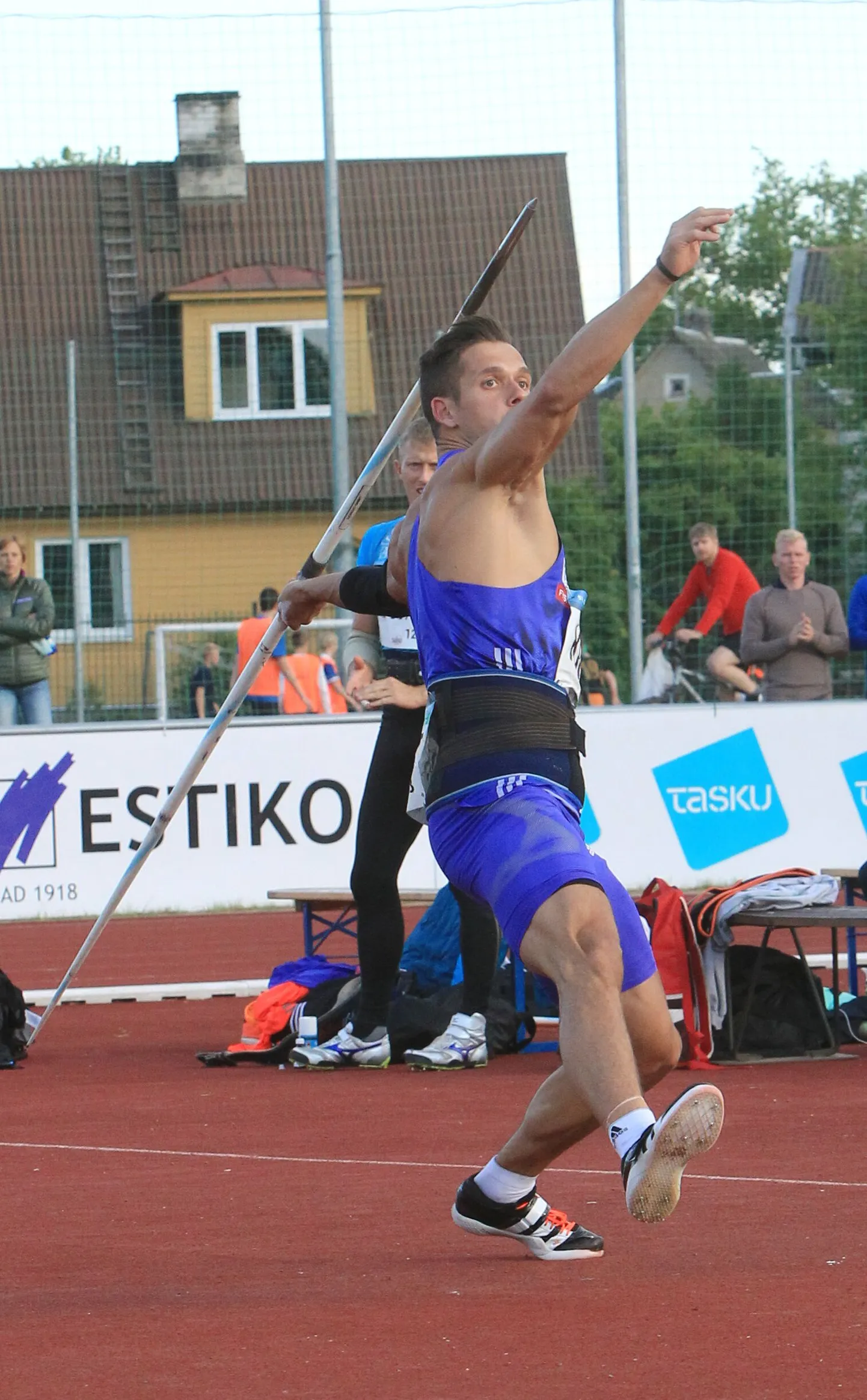 Mullused Gustav Sule mälestusvõistlused Tamme staadionil.
Pildil Magnus Kirt.