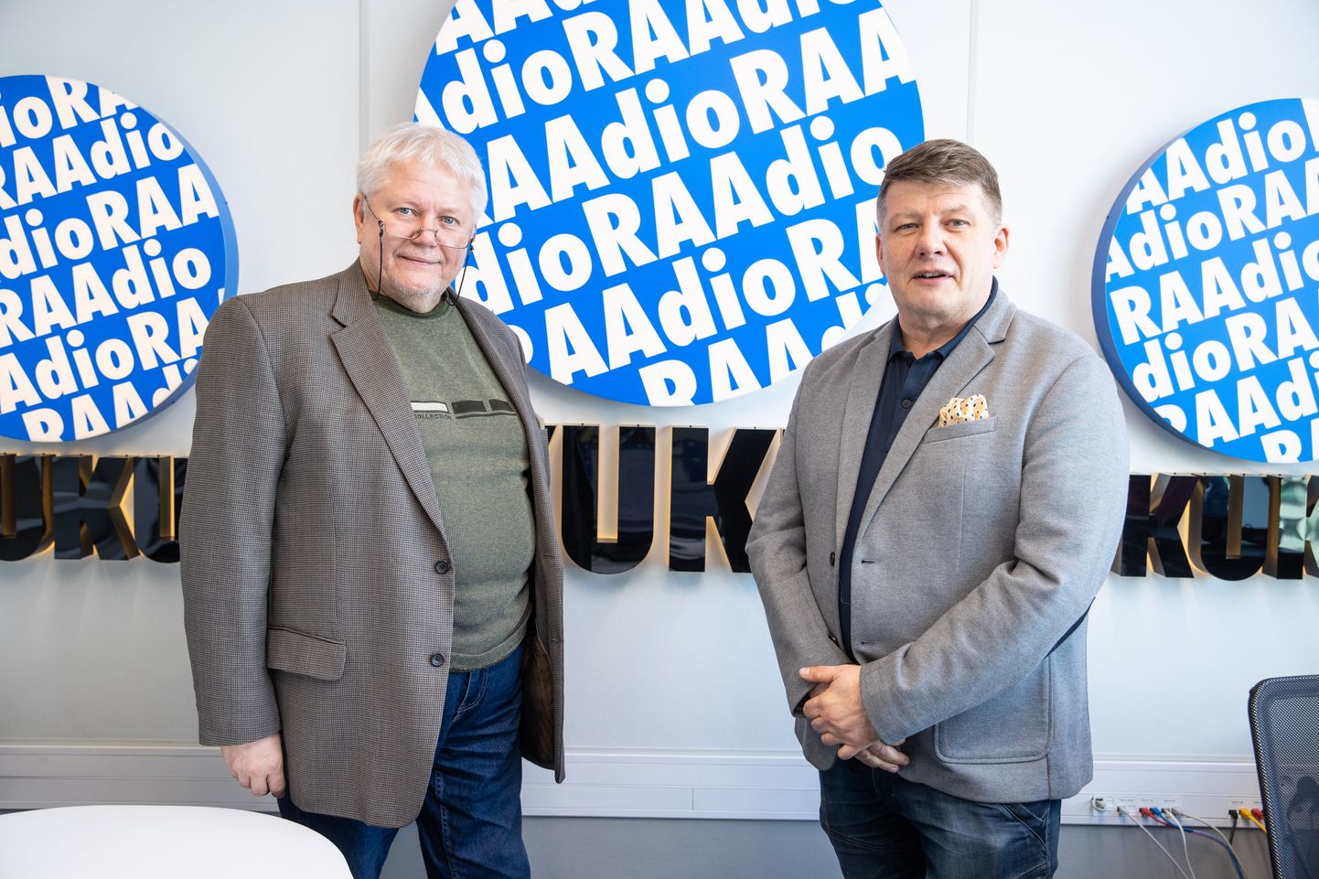 Rein Lang ja Väino Koorberg Kuku stuudios.