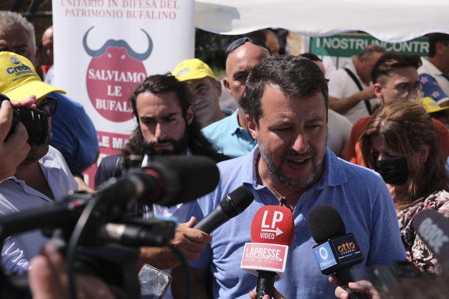 Itaalia paremäärmusliku erakonna Liiga esimees Matteo Salvini.