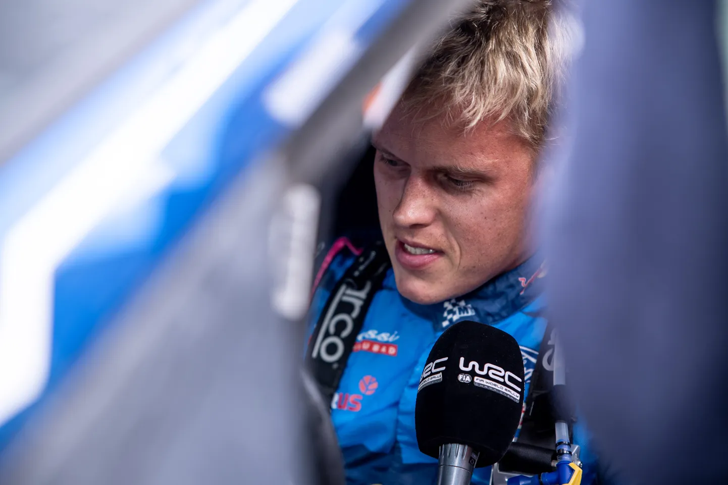 Ott Tänak at Rally Estonia 2023 powerstage.